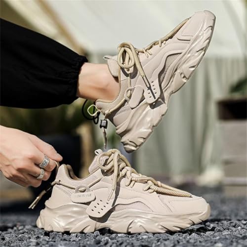 Cruiser Chunky Sneaker for Men | Bold & Stylish Design | Lightweight & Comfortable | Gymwear & Casual Outfits | Durable Footwear 2630-2 Beige - Image 2