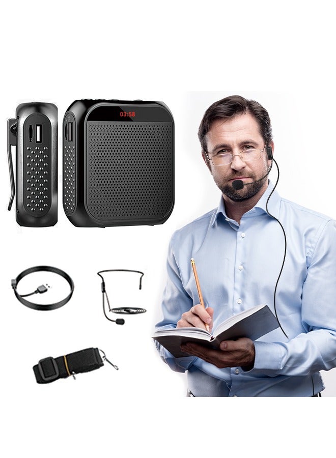 Beauenty Premium Voice Amplifier With High Fidelity Microphone, Rechargeable Speaker With LED Display, Lightweight and Shockproof Loudspeaker, Mobile Anti-Howling Technology, Suitable for Teaching, Tour Guid  - Image 1