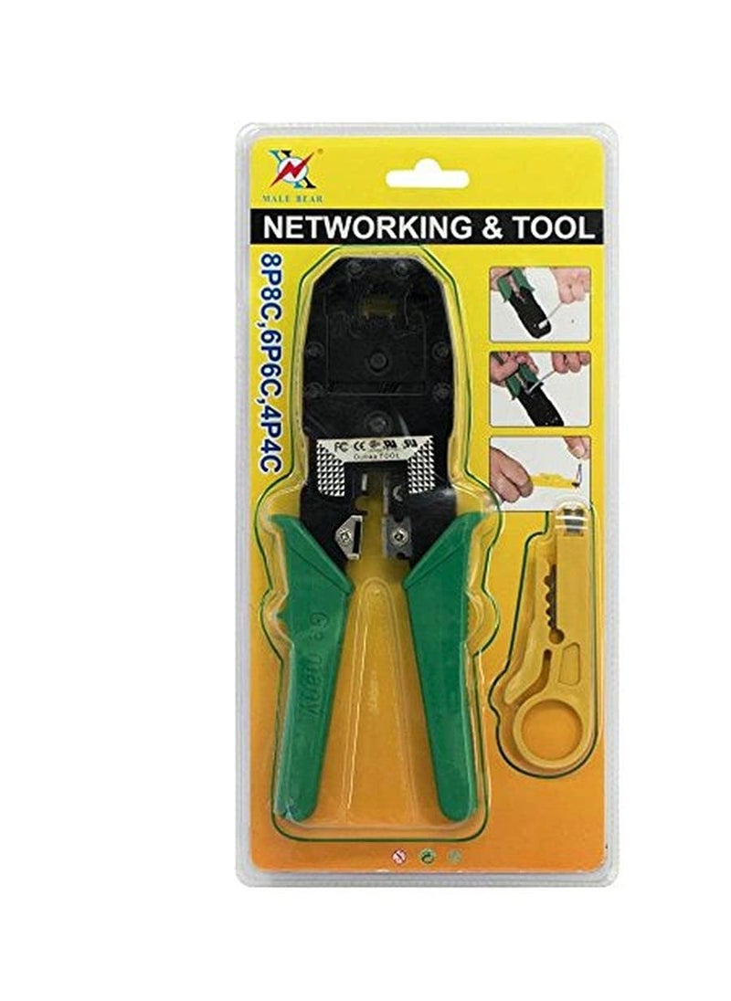 DIY Crafts Diy Crafts CTDIYHI47011 3 in 1 Network Crimper Plier Rj11rj12rj45 4p4c Lan Cable Modular Crimping Plier Tool Pack of 3 in 1 Set Shade No 5 Multicolor  - Image 2
