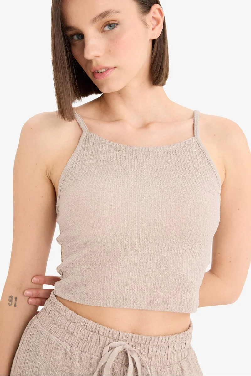 ديفاكتو Fitted Crepe Blouse