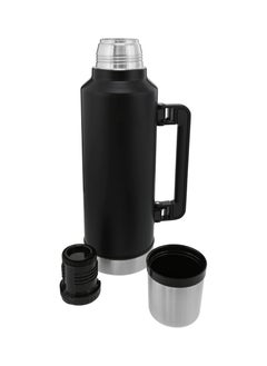 BLACKSTONE Classic Bottle Stainless Steel Flask Leakproof Lid as Cup with Handle 1000ML Black  - Image 2