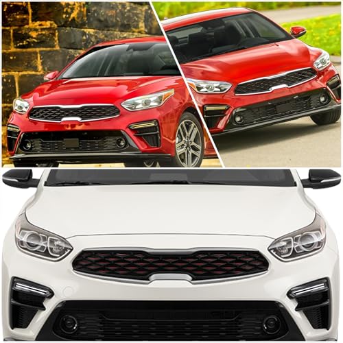 KEEGTBOX Switchback White/Amber LED DRL Front Fog Lamp Daytime Running Light Sequential Flash Turn Signal Feature Compatible with KIA Forte Sedan 2019 2020 2021 Accessories - Image 5