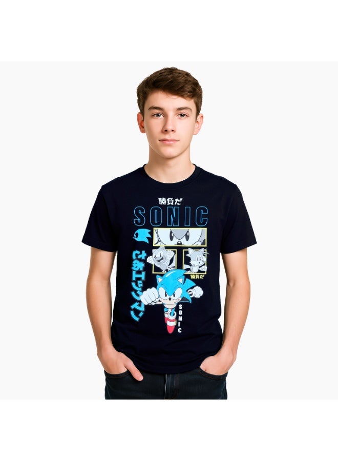 SONIC Sega Sonic world  Boy's Short Sleeve T-Shirt - Image 1