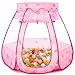 GeerWest Baby Ball Pit for Toddler with Star Lights Pop Up Princess Play Tent for Kids Indoor Outdoor Baby Girl Toys Birthday Gifts NO Balls Dreamy Pink Tent - Image 2