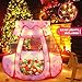 GeerWest Baby Ball Pit for Toddler with Star Lights Pop Up Princess Play Tent for Kids Indoor Outdoor Baby Girl Toys Birthday Gifts NO Balls Dreamy Pink Tent - Image 4