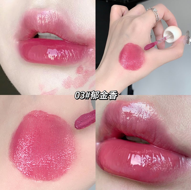 Shaqinuo Qin Guang Du Lens Surface Lip Glaze Water Light Du Du Du Glass Lip Moisturizing Students Lip Mud - Image 1