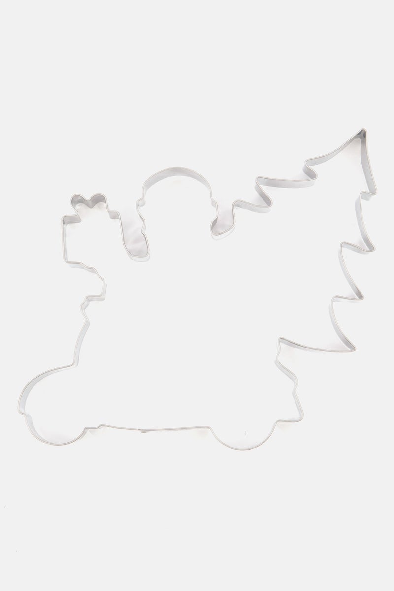 FACKELMANN Tasty Cookie Cutter Driving Santa, Silver  - Image 3