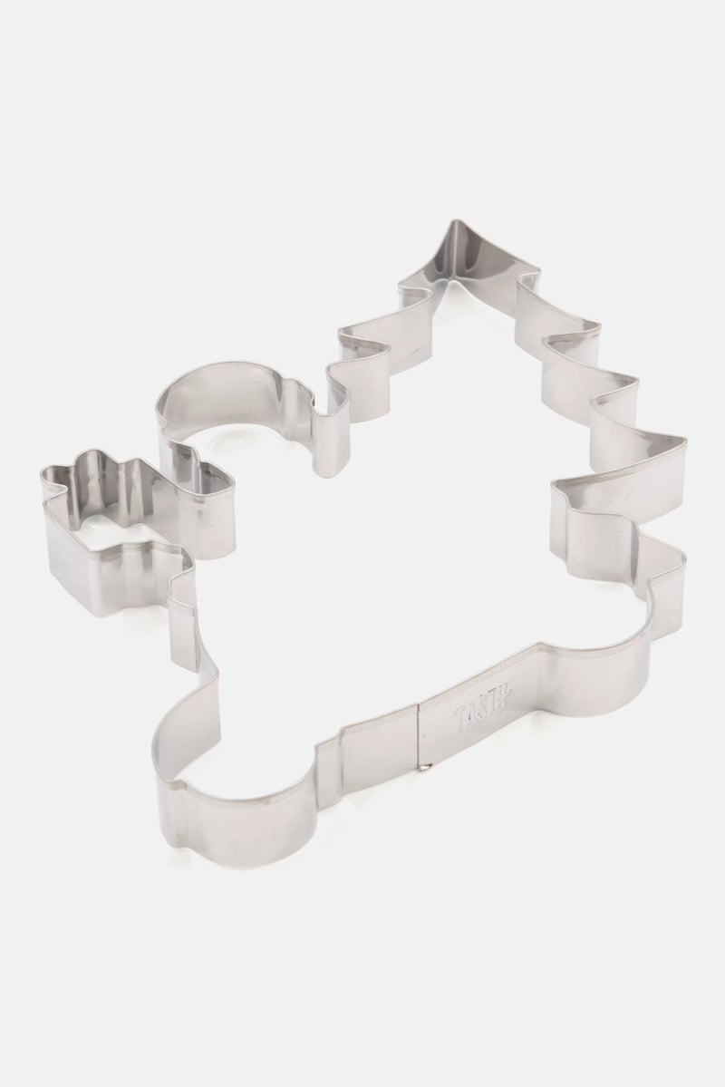 FACKELMANN Tasty Cookie Cutter Driving Santa, Silver  - Image 2