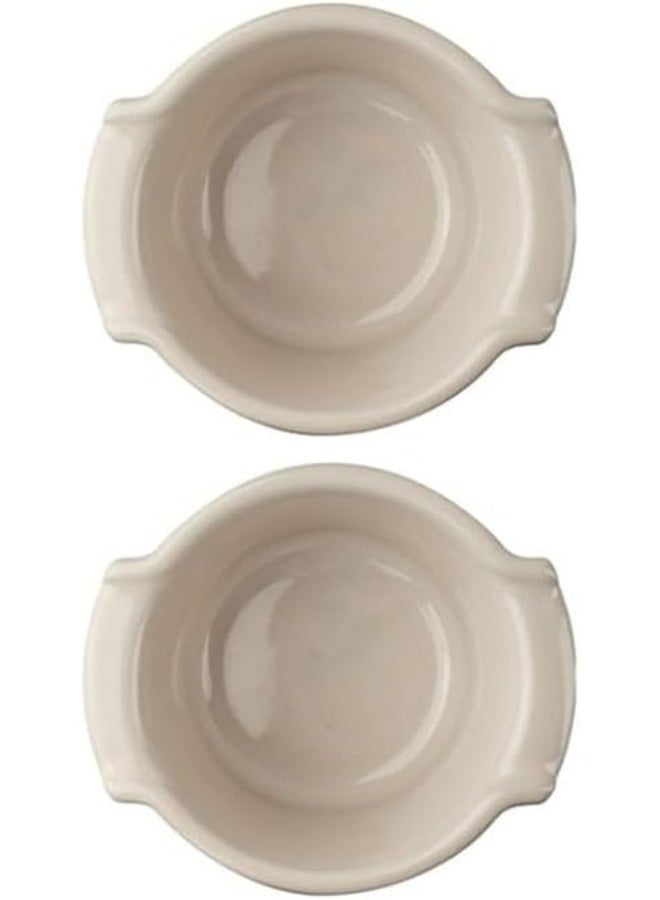 Peugeot Ramekin Appolia Duo Set of 2 Casserole Dishes Ceramic, Ecru, 11 cm - Image 3