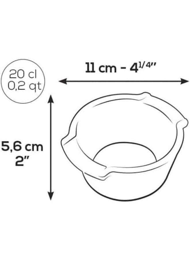 Peugeot Ramekin Appolia Duo Set of 2 Casserole Dishes Ceramic, Ecru, 11 cm - Image 4