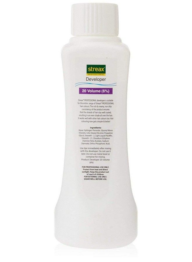 Streax Professional Hair Developer 20 Volume (6%) 250Ml White - Image 2