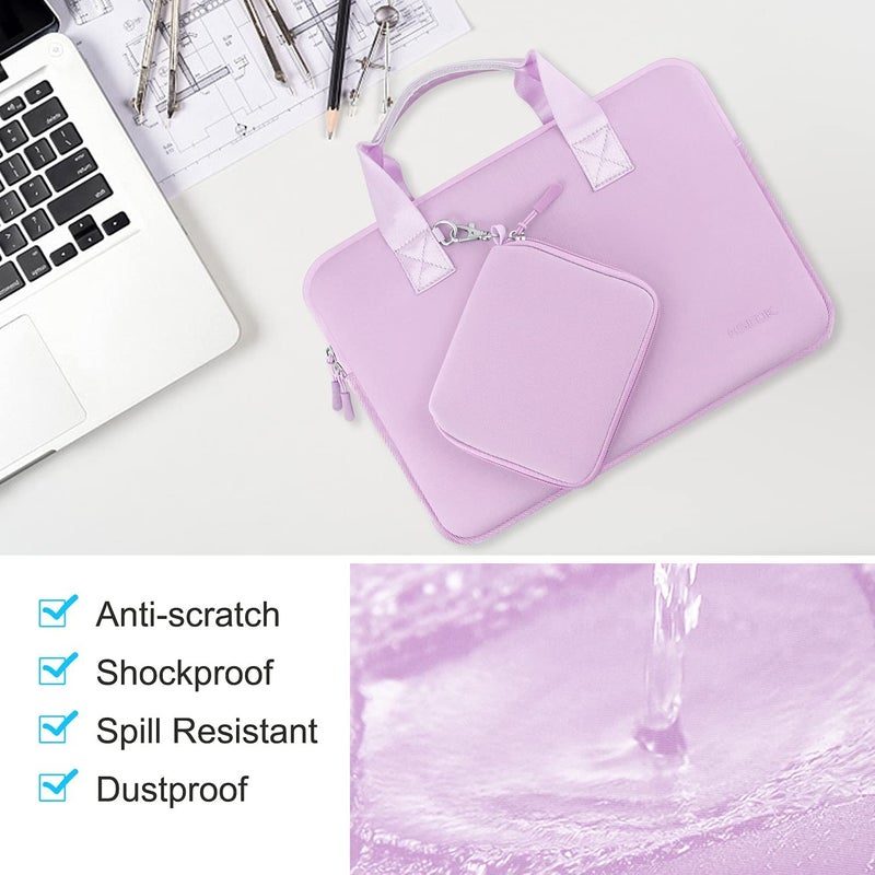 HSEOK 11.6 12.9 13 inch Elastic Laptop Sleeve with Small Pouch Compatible with 13 inch MacBook Air M4/M3/M2/M1, Mac Pro M2/M1, iPad 13 12.9, XPS 13 and Most 11.6 12.9 13 inch Notebooks Tablets,L02P01 - Image 5