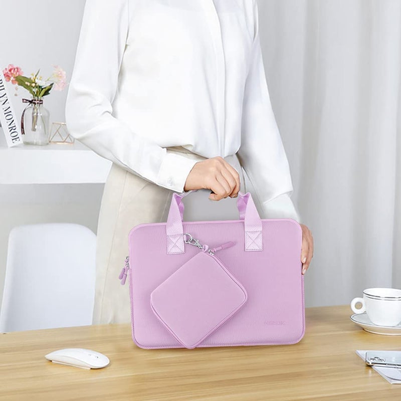 HSEOK 11.6 12.9 13 inch Elastic Laptop Sleeve with Small Pouch Compatible with 13 inch MacBook Air M4/M3/M2/M1, Mac Pro M2/M1, iPad 13 12.9, XPS 13 and Most 11.6 12.9 13 inch Notebooks Tablets,L02P01 - Image 2