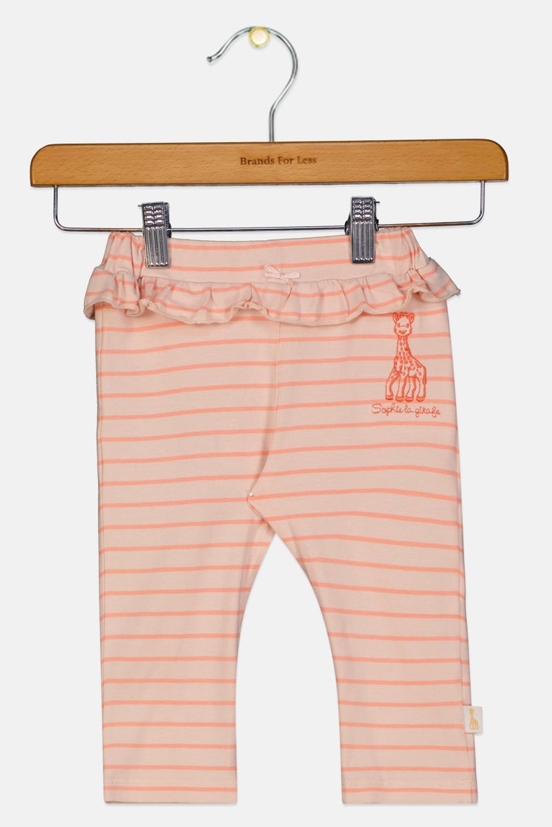 Sophie la girafe Toddlers Girl Stripe Pull On Pants, Multicolor - Image 1