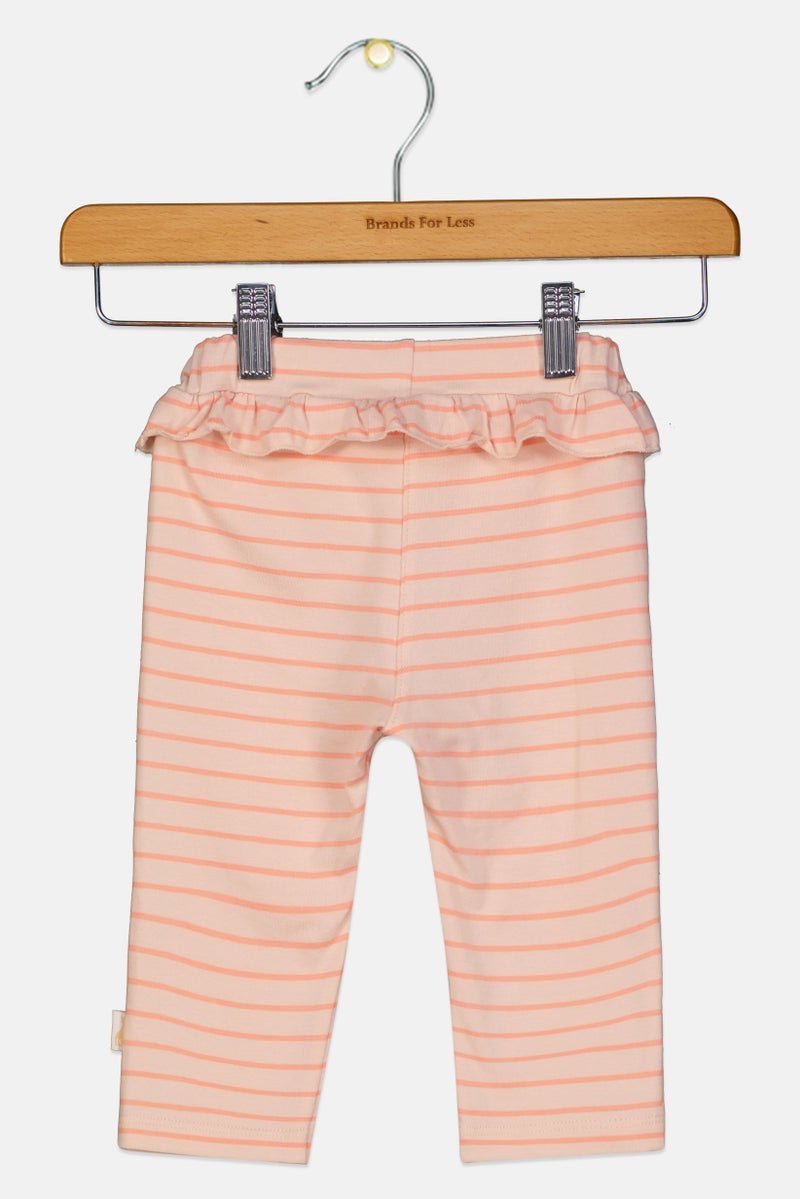 Sophie la girafe Toddlers Girl Stripe Pull On Pants, Multicolor - Image 2