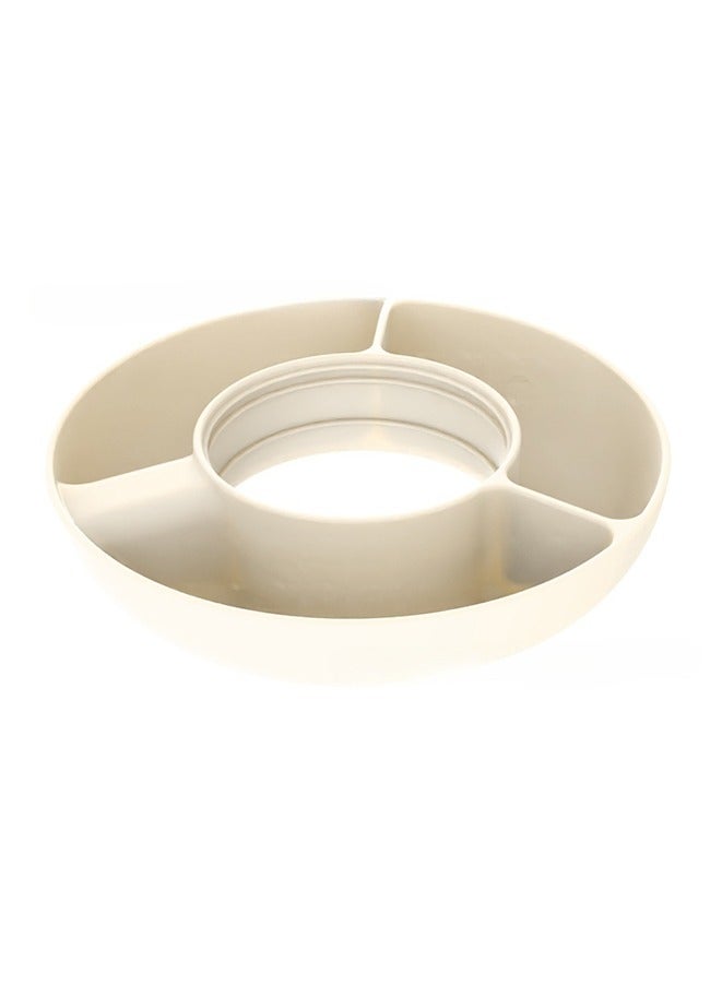 Snack Bowl for Stanley 40 Oz Cup, Reusable Snack Ring Compatible with Stanley 40oz Tumbler with Handle,Round three-compartment snack platter.  - Image 3