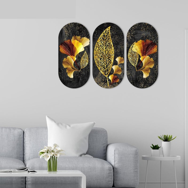CRAFTINKY Wooden Wall Hanger for Home Creative and Beautiful Art Printed Office Living Room Gift Modern Decoration Items Kitchen Wall Decor Set of 3 1 - Image 4