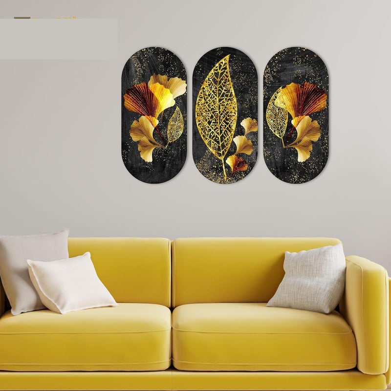 CRAFTINKY Wooden Wall Hanger for Home Creative and Beautiful Art Printed Office Living Room Gift Modern Decoration Items Kitchen Wall Decor Set of 3 1 - Image 5