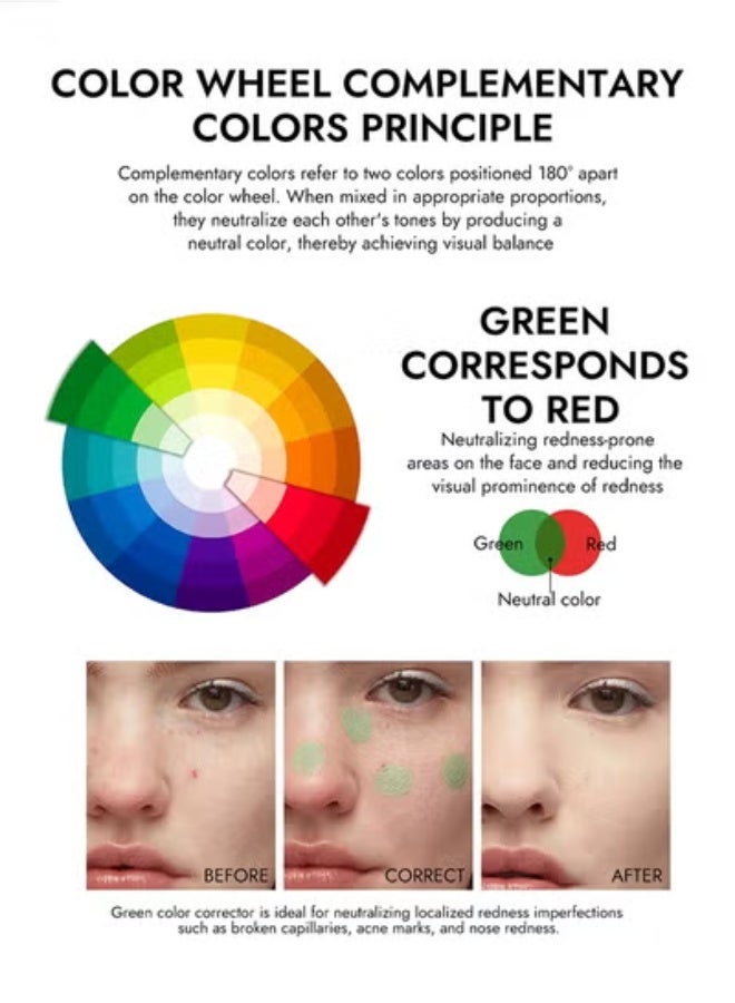 يونج فيجن كونسيلر لتصحيح لون البشرة - تركيبة مرطبة متعددة المهام، تقضي على البهتان وتزيل الاحمرار - Image 5