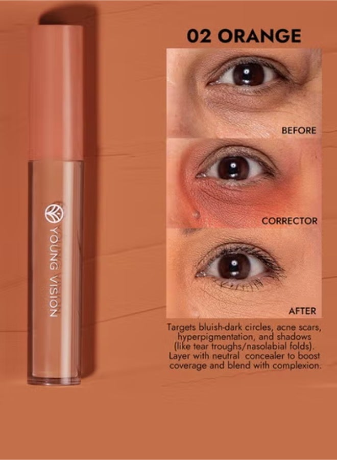 يونج فيجن كونسيلر لتصحيح لون البشرة - تركيبة مرطبة متعددة المهام، تقضي على البهتان وتزيل الاحمرار - Image 4