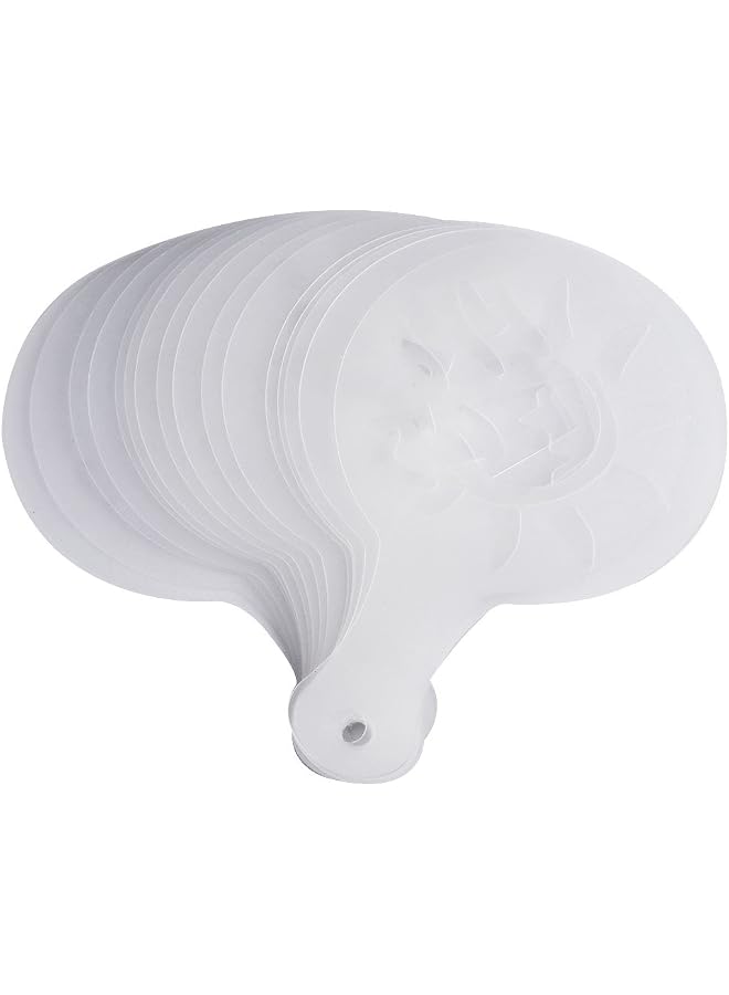 S-TOP Coffee Stencils Cappuccino Latte Art 16Pcs Plastic Diy Tools For Coffee Decorating - Image 1