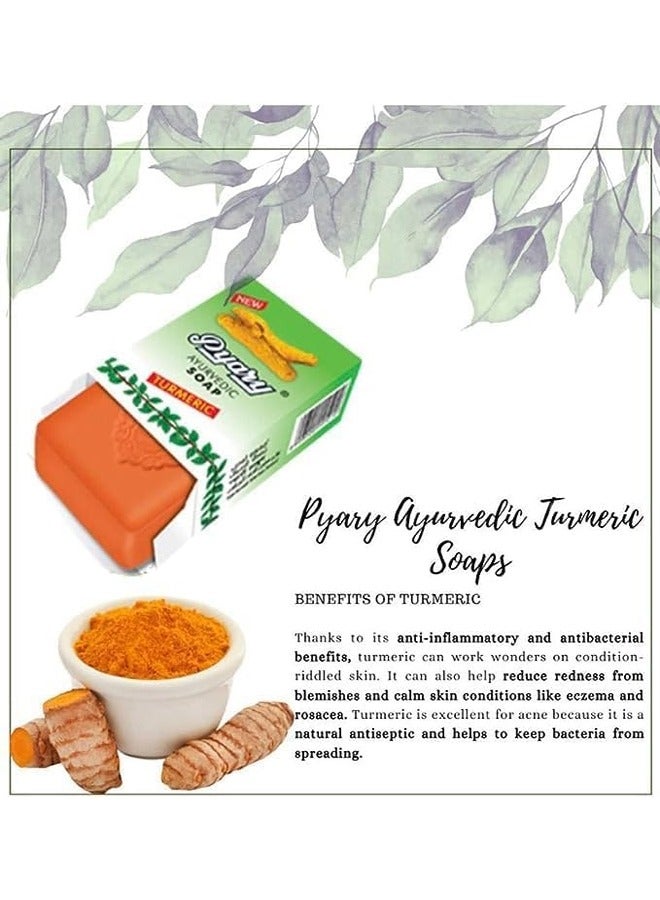 Pyary Ayurvedic Soap 6 Pcs Green - Image 3