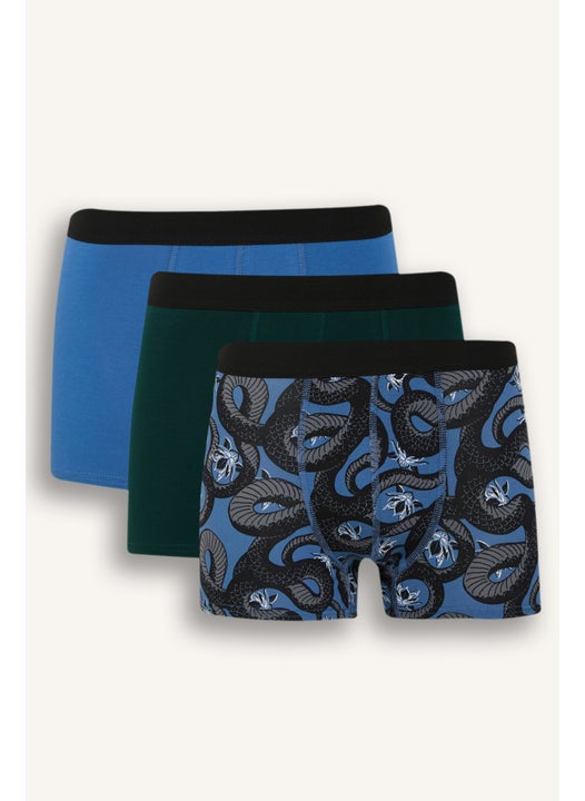 Man Man Animal Printed 3 Piece Boxers