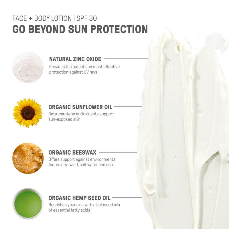 Raw Elements Face and Body Mineral Sunscreen SPF 30 Tube, Organic Sunblock Daily Protection, Non Toxic Reef Safe, Water Resistant, Cruelty Free, 3 oz (Pack of 1) - Image 5