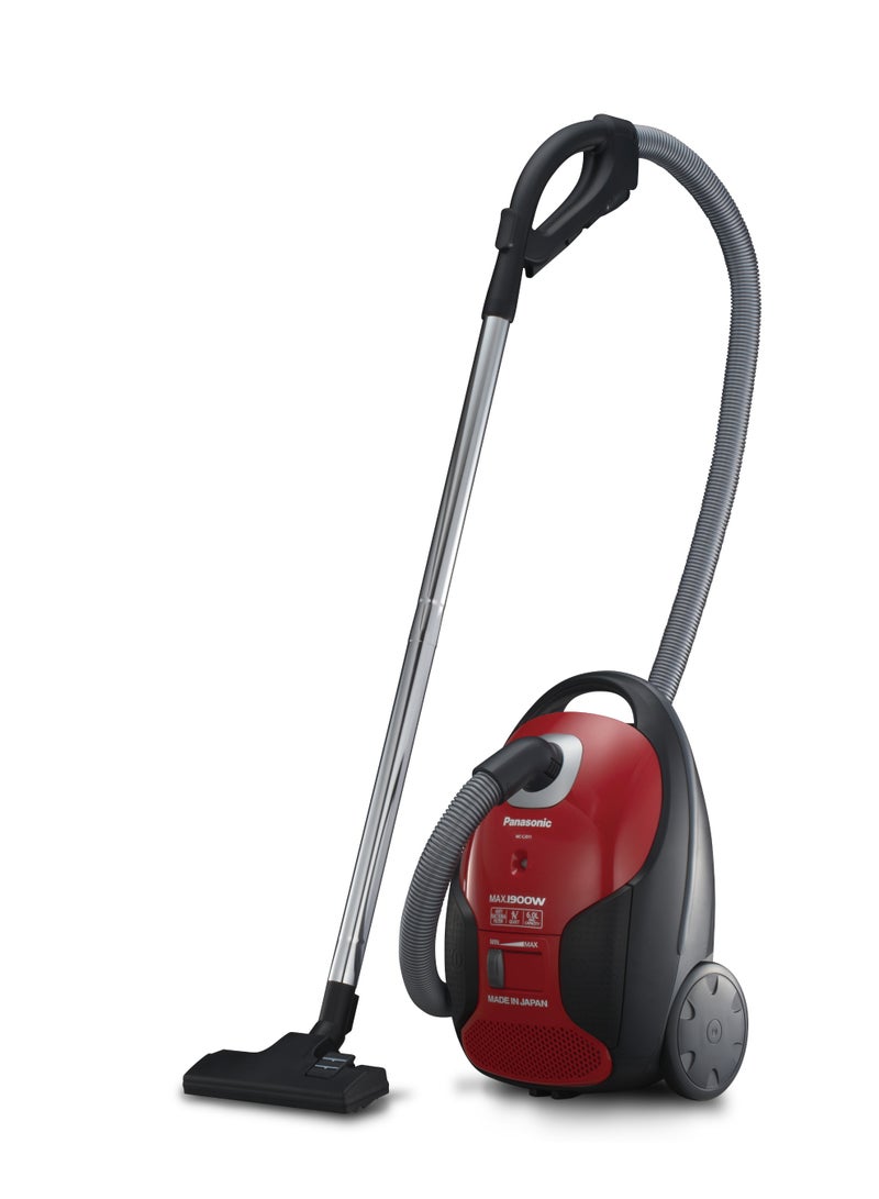 panasonic MC-CJ911R-1900 Watt - 1900 Watt - bag capacity 6 L - AntiBacteria Filter - Red - japan - Image 1