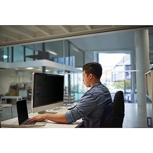 3M Privacy Filters 3M Privacy Filter for 24" Widescreen Monitor, Protect your confidential information, Easy to attach (PF240W9B), Black/Grey, 24.0" Widescreen (16:9) - Image 2