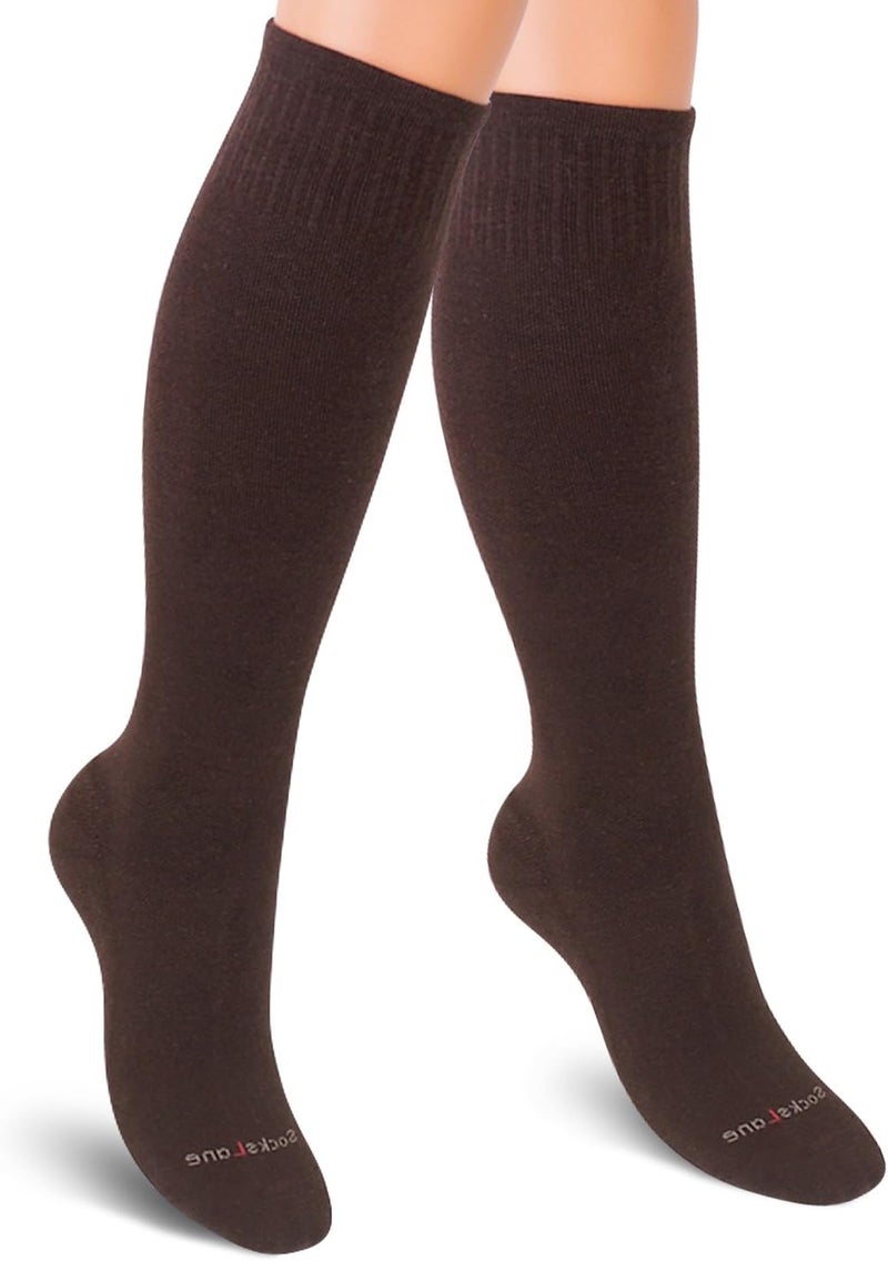 SocksLane جوارب ضغط قطنية من للنساء والرجال. دعم بطول الركبة بقوة 15-20 مم زئبق - Image 1