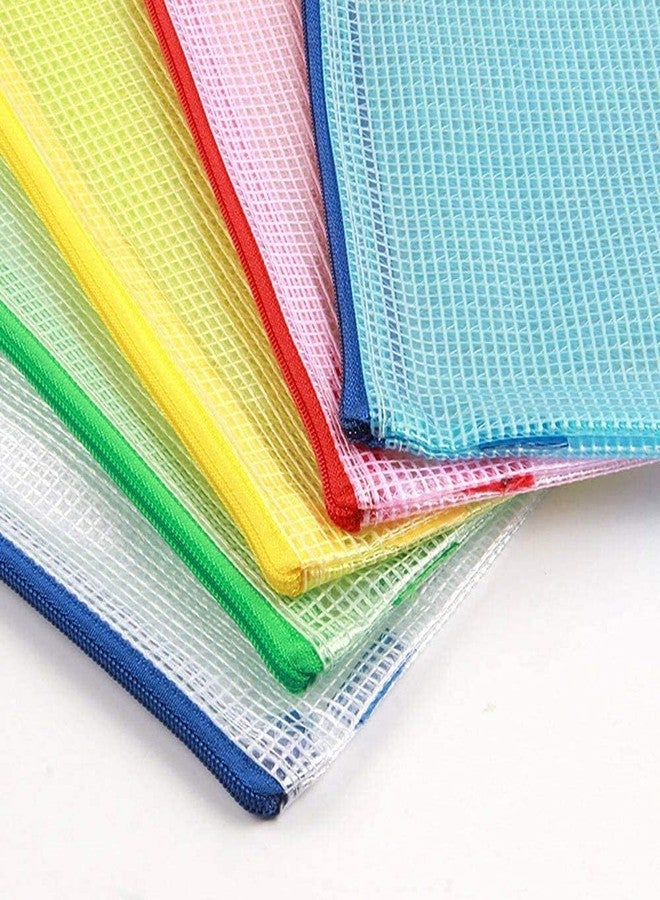 Unifizz A3 Plastic Wallets, Zip Lock Bags Waterproof Clear File Folder Document Mesh Zipper Bag Storage Pouch for School Office Homework Travel, 44 x 31cm, White, 1pcs - Image 5
