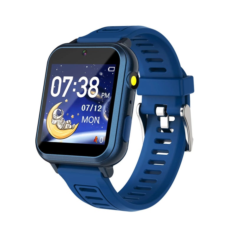 FUYUN Children's Wristwatch 24 Games Kids Smart Watch Music Play Pedometer Tracker Time Display Video Audio Record Torch Smartwatch, Dark Blue 5095176 - Image 1