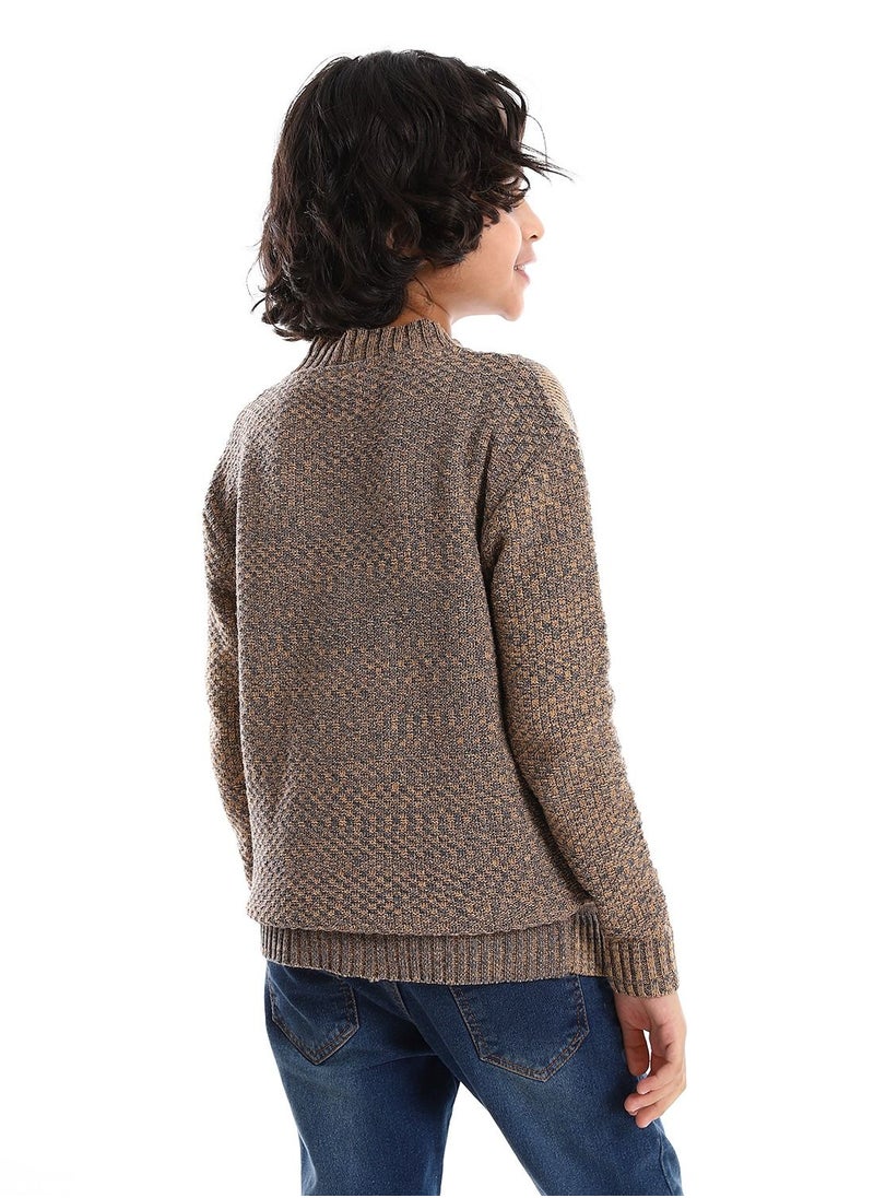 Caesar - Wool Boys Pullover With Multi Design - Image 1