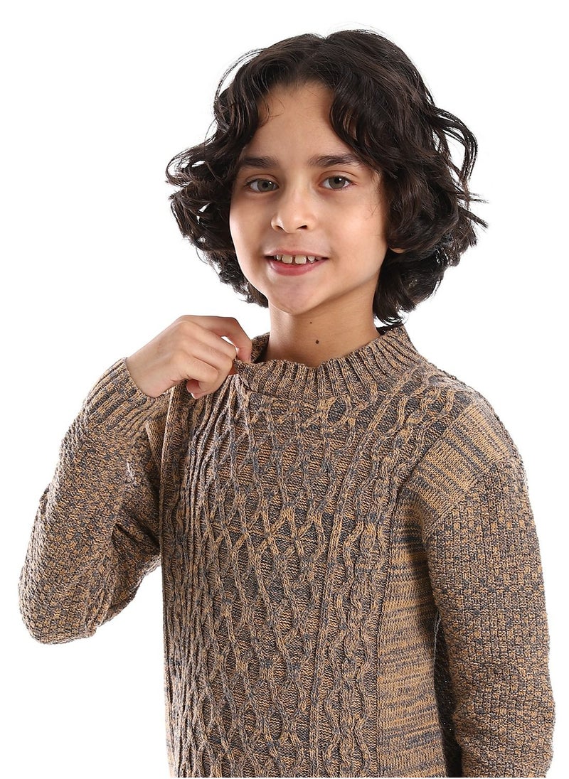 Caesar - Wool Boys Pullover With Multi Design - Image 1
