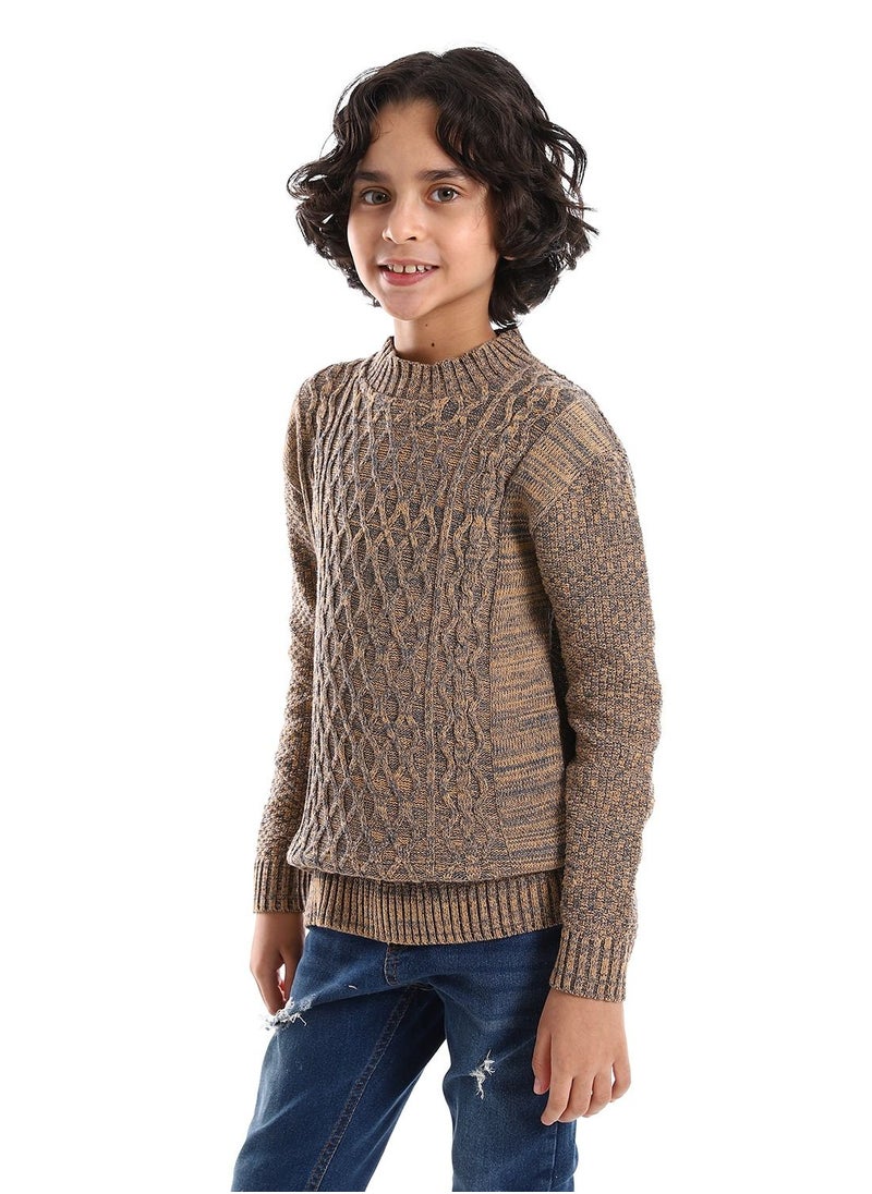 Caesar - Wool Boys Pullover With Multi Design - Image 1