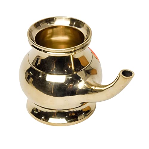 Bhimonee Decor Pure Brass Kindi | Lota | Lutiya | Pooja Kalash | Sacred Water Vessel for Home Temple | Traditional Puja Accessory | 4 Inches, 450gm - Image 2