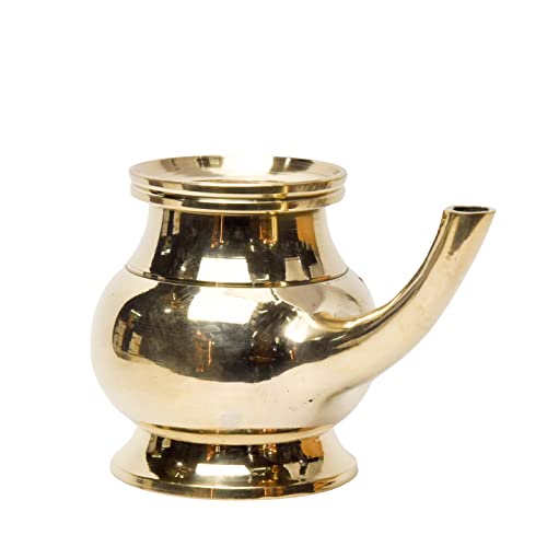 Bhimonee Decor Pure Brass Kindi | Lota | Lutiya | Pooja Kalash | Sacred Water Vessel for Home Temple | Traditional Puja Accessory | 4 Inches, 450gm - Image 4