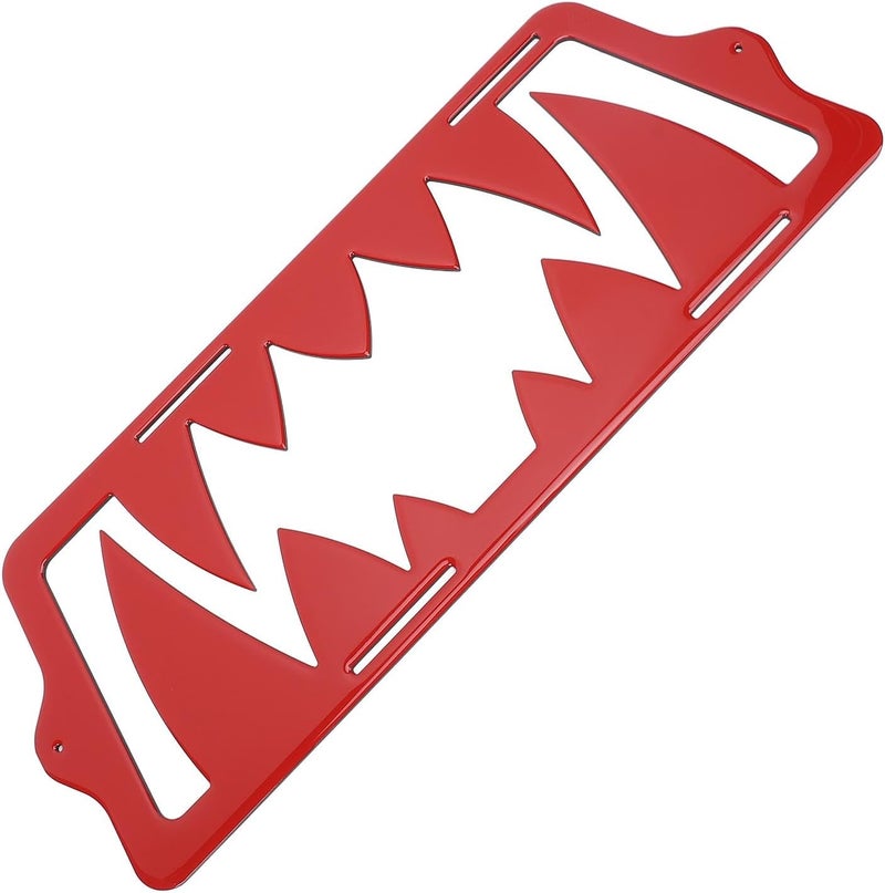Acouto 2015-2025 Front Grille Teeth Insert Decoration Lightweight Cool Look ABS Bumper Upgrade (Red) - Image 5
