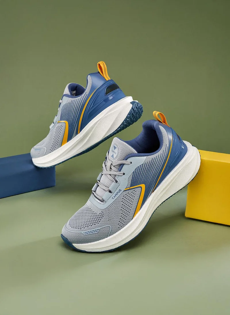 CAMPUS Men Chromo Bubble Yoga Max Lace-Up Running Shoes-Grey