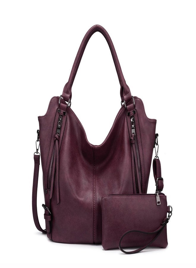 Realer Tote Bag for Women PU Leather Shoulder Bags Fashion Hobo Bags Large Purse and Handbags with Adjustable Shoulder Strap - Image 1