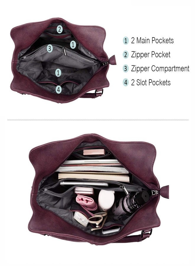 Realer Tote Bag for Women PU Leather Shoulder Bags Fashion Hobo Bags Large Purse and Handbags with Adjustable Shoulder Strap - Image 4