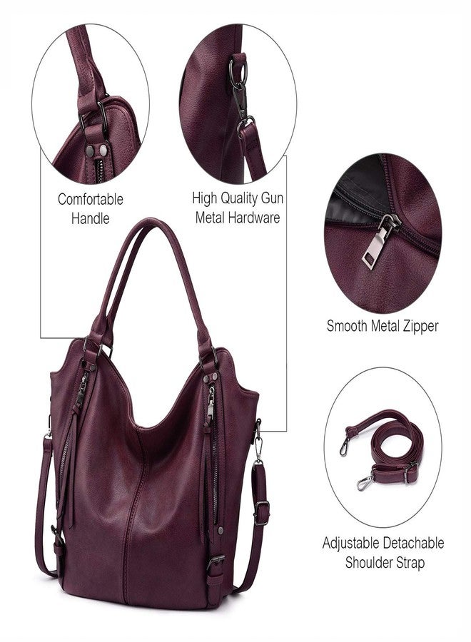 Realer Tote Bag for Women PU Leather Shoulder Bags Fashion Hobo Bags Large Purse and Handbags with Adjustable Shoulder Strap - Image 2