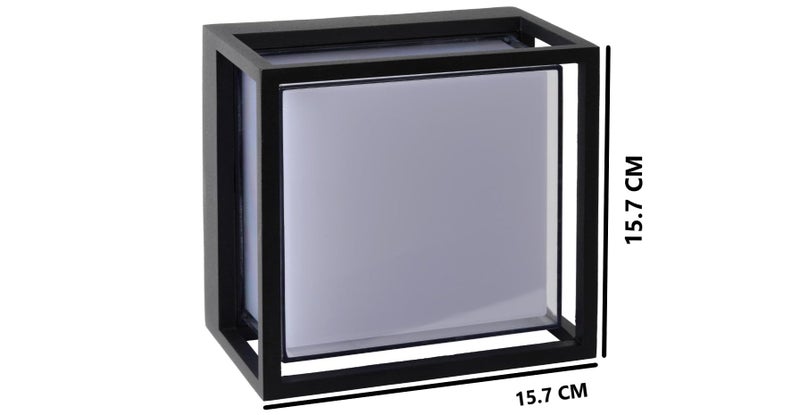 LIODOR 12W Large Dice Waterproof Metal Covered Wall Lamp PC Warm White Light for Outdoor, Exterior Lighting Decoration (2) - Image 3