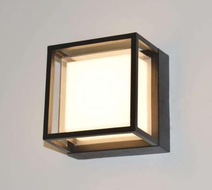 LIODOR 12W Large Dice Waterproof Metal Covered Wall Lamp PC Warm White Light for Outdoor, Exterior Lighting Decoration (2) - Image 4
