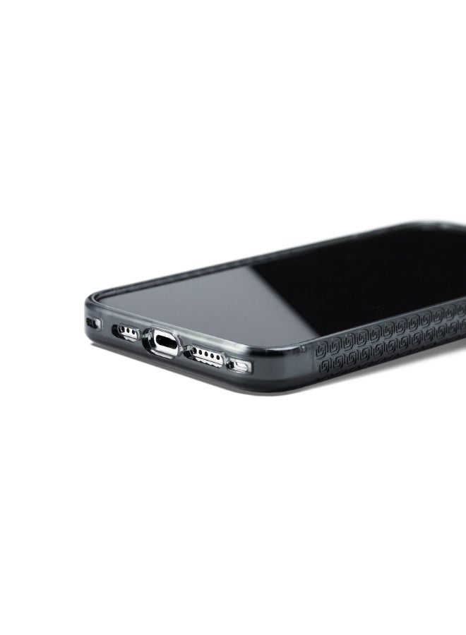 جريب 2 يو غطاء Grip2U BOOST مع حامل مدمج لهاتف iPhone 15 Pro، بلون دخاني، مزود بحزام مدمج لقبضة الإصبع، تصميم نحيف مقاوم للصدمات، حماية من السقوط، متوافق مع الشحن اللاسلكي - Image 3