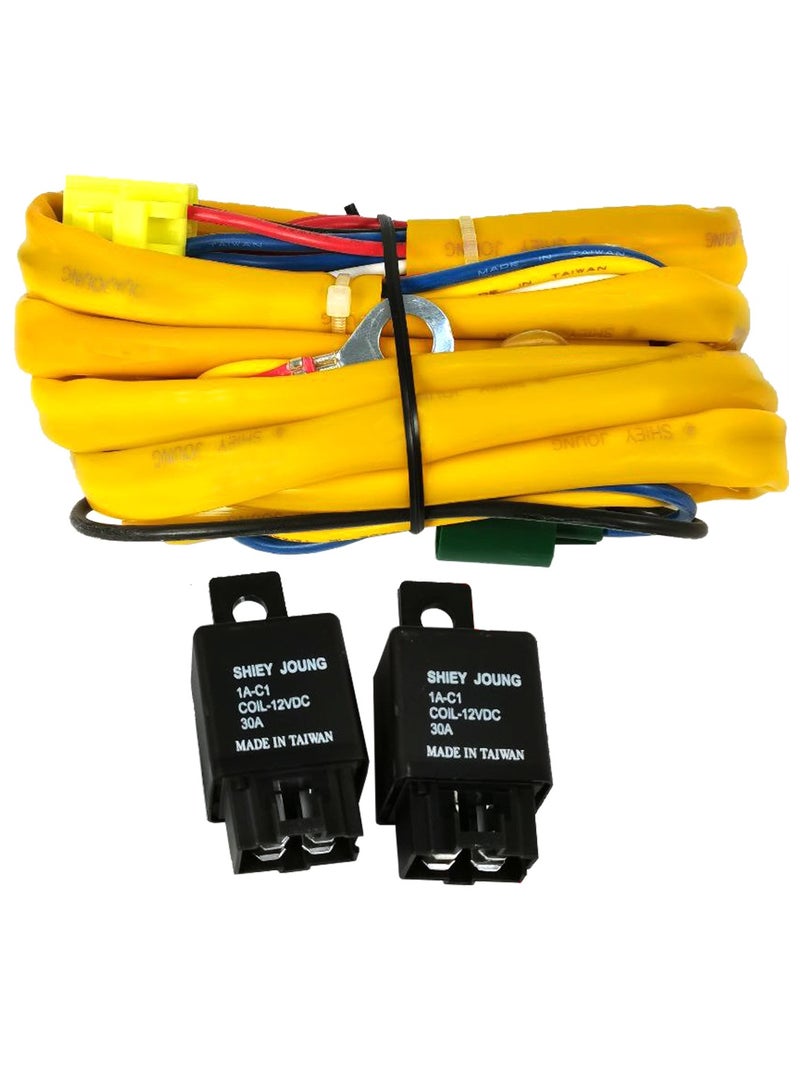 إسكدنيا مجموعة أسلاك المصابيح الأمامية عالية الجودة 9008/H13 مع مرحلات - مجموعة ضبط عالية الأداء، دبابيس متعددة، مجموعات تحويل المصابيح الأمامية عالية الجودة من تايوان - Image 3