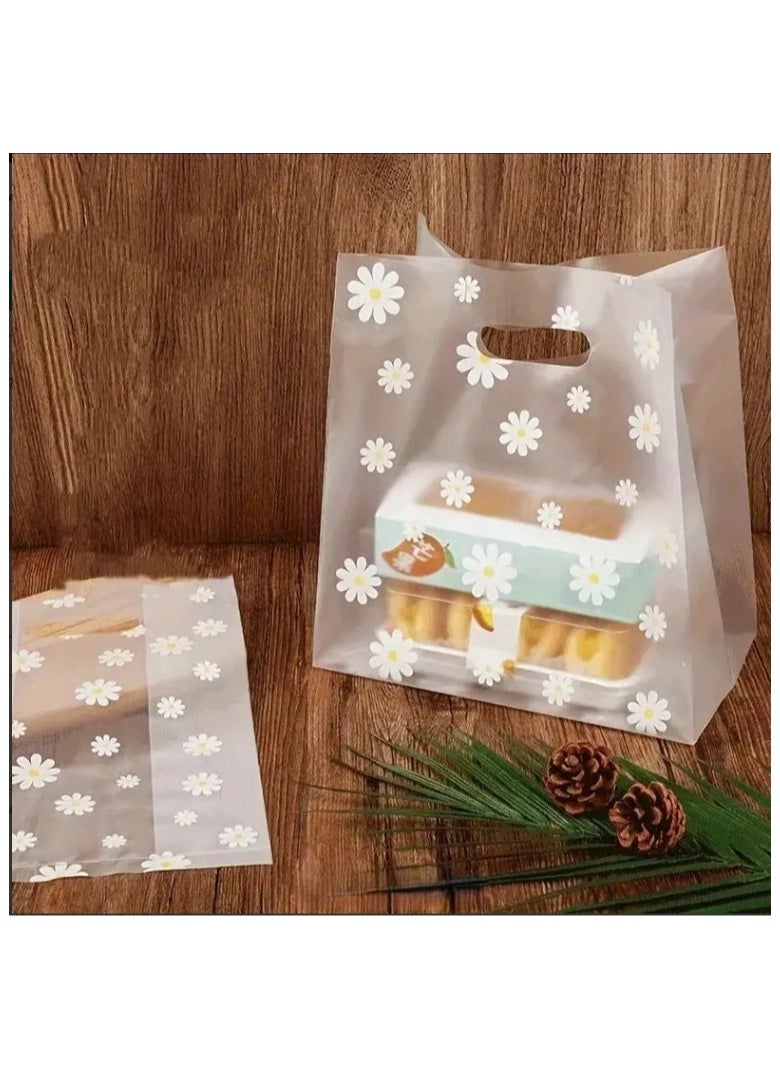 Generic 20 pieces of reusable transparent bags for gifts and distributions decorated with flowers  - Image 1