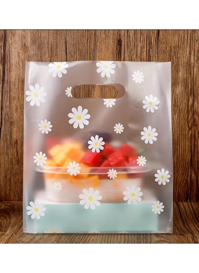 Generic 20 pieces of reusable transparent bags for gifts and distributions decorated with flowers  - Image 5