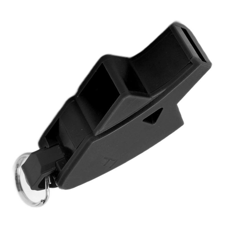 Professional Football Whistle: Black High Impact Resistant Plastic - Loud Crisp Sound Sports Whistle with Lanyard for Referees, Sporting Events, Camping, Hiking Outdoor Activities - Image 5